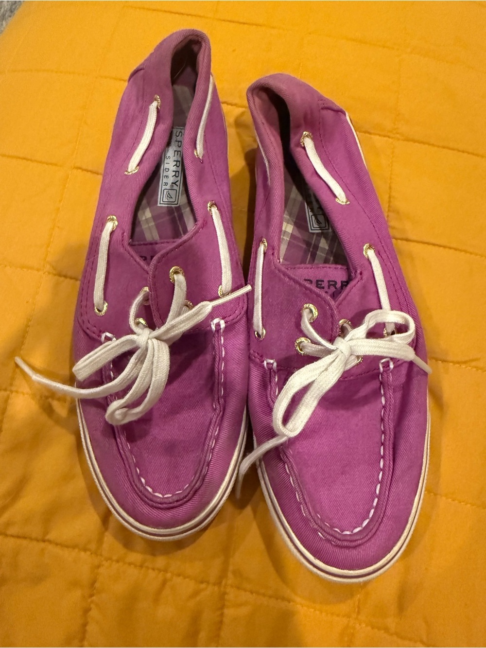 Sperry Women’s Purple Canvas Boat Shoes